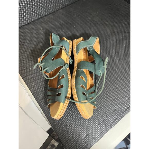 PIKOLINOS Flat Sandals Leather Marazul Emerald Shoes Womens‎ 42 US 11 - Picture 3 of 6